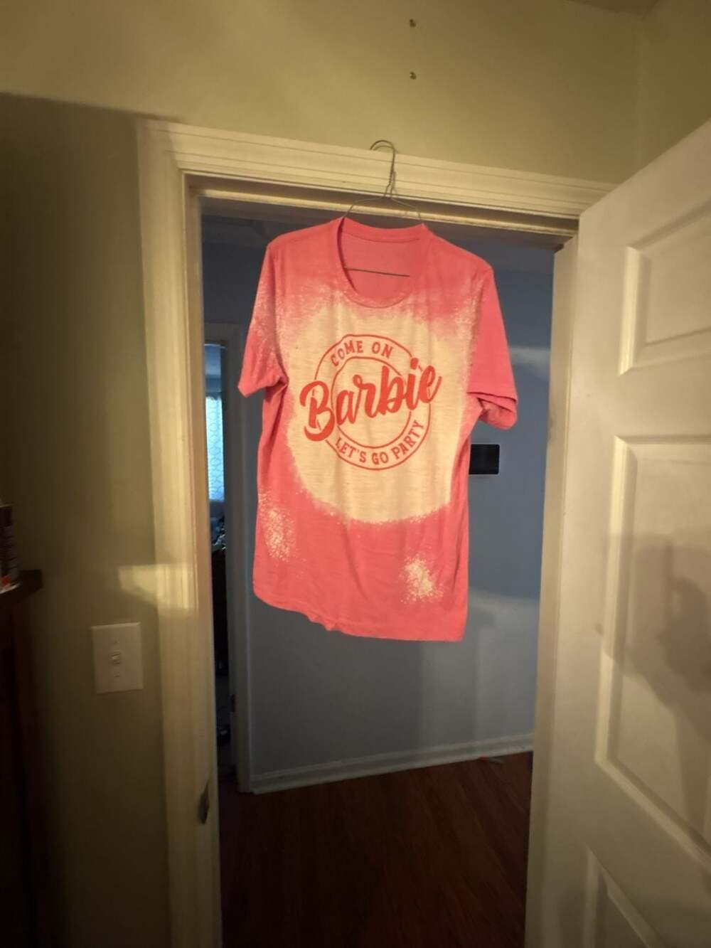 Barbie Come On Barbie Let's Go Party Bleached T-Shirt